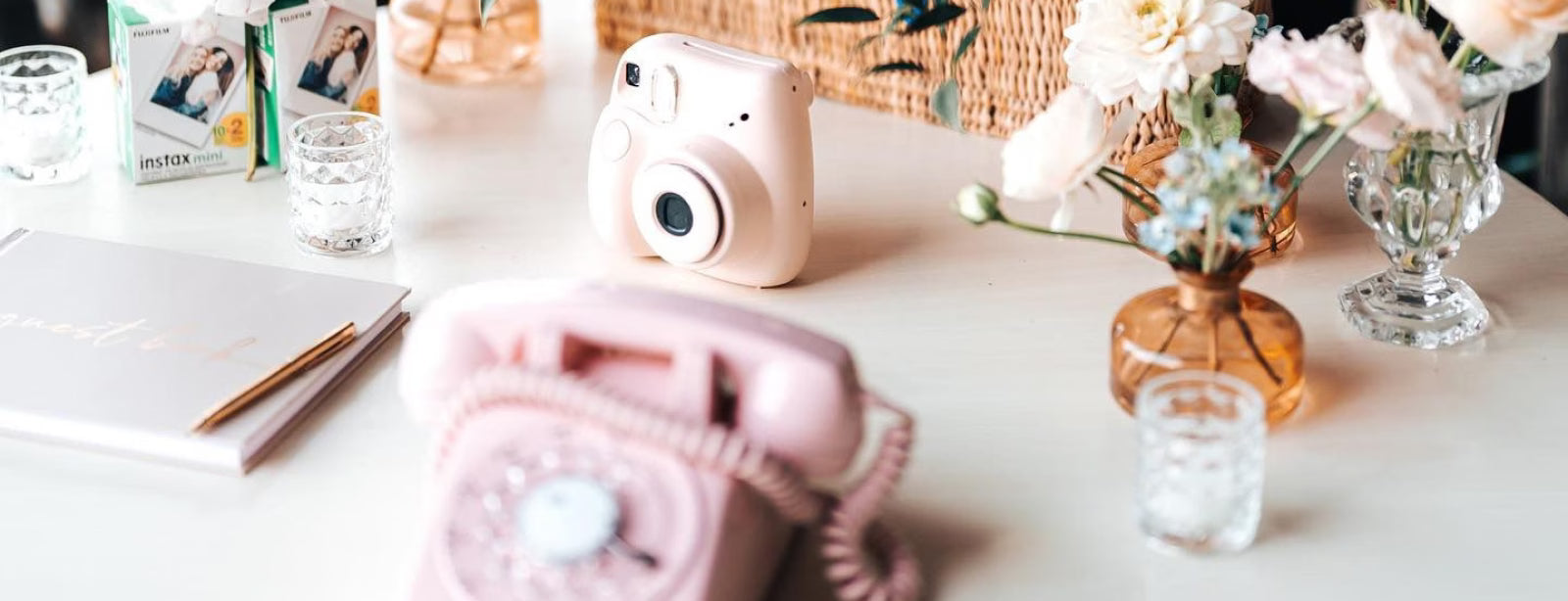 audio guestbook on table