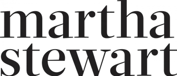 Black text 'martha stewart' on a white background