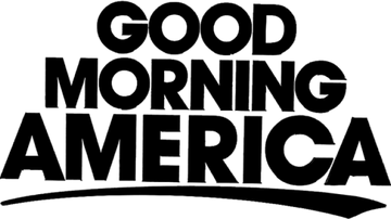 Black 'Good Morning America' logo on a white background
