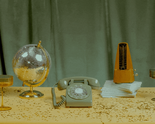 The Donna - Olive Green Rotary Phone Audio Guest Book