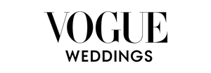 Vogue Weddings logo in black and white