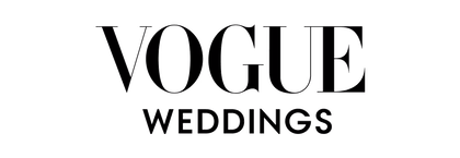 Vogue Weddings logo in black and white