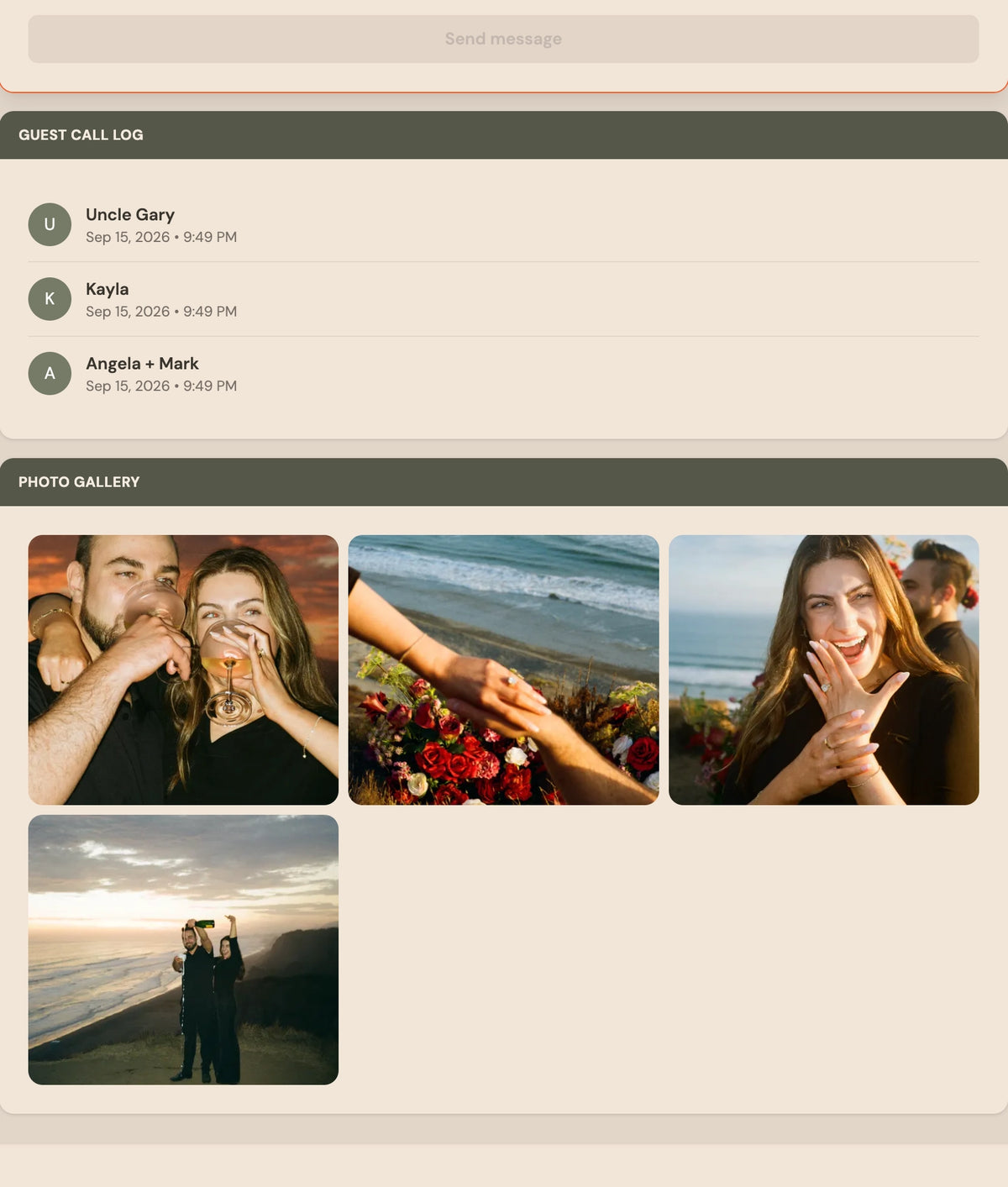 Virtual Guestbook